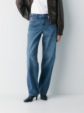 Denim Forum The 90s Vintage Baggy Tapered Jeans in medium wash